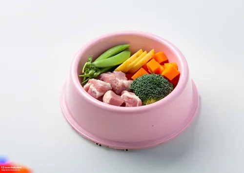 Alimento crudo en un plato